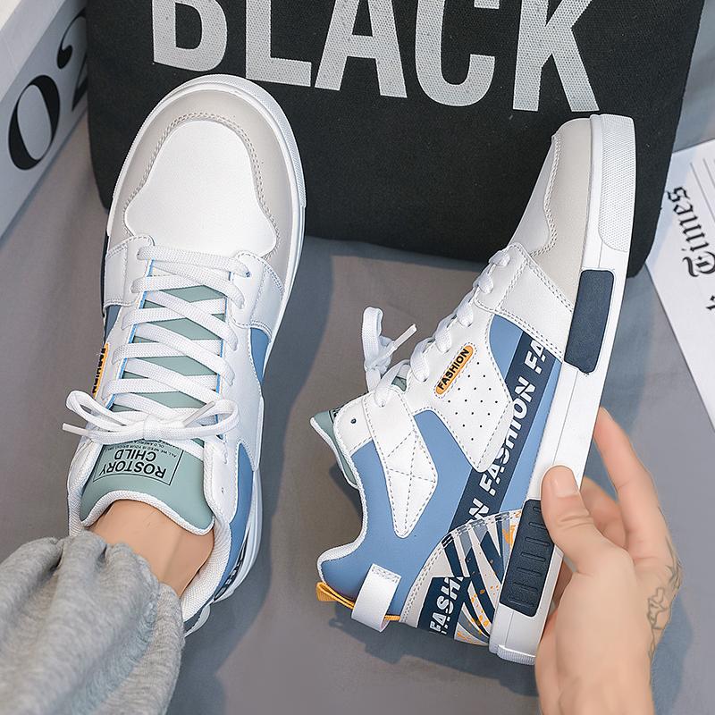 Men Shoes Sneakers High Top Mens Casual Shoes Luxury Breathable Men Walking Shoes Trend Leather Shoes for Men Running Shoes Male Footwear