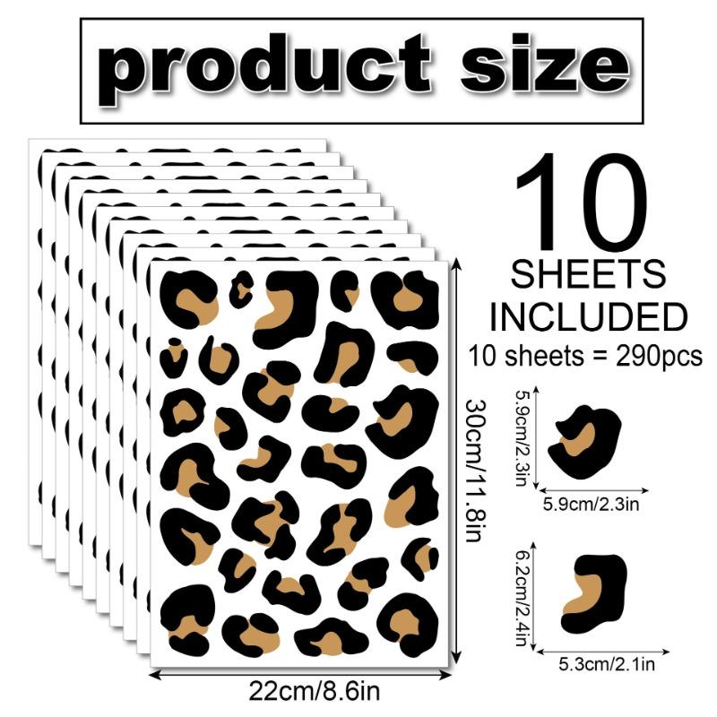 Leopard print wall stickers irregular dots simple style black texture home decoration background wall self-adhesive wall stickers