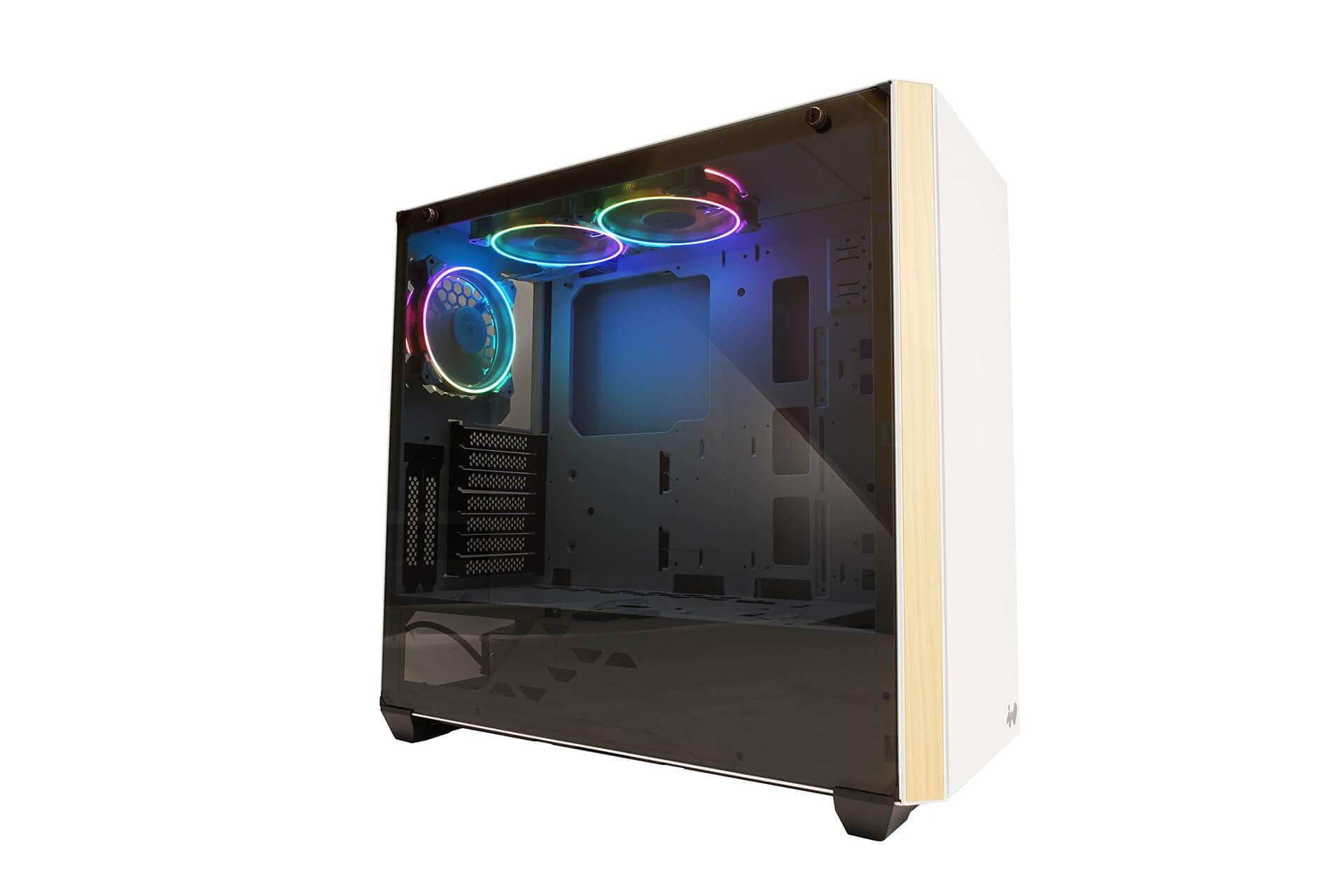 

IN WIN Development E-ATX compatible mid-tower case with simple design White model 216-PureWhite [ CS-216-3ASP120 ]