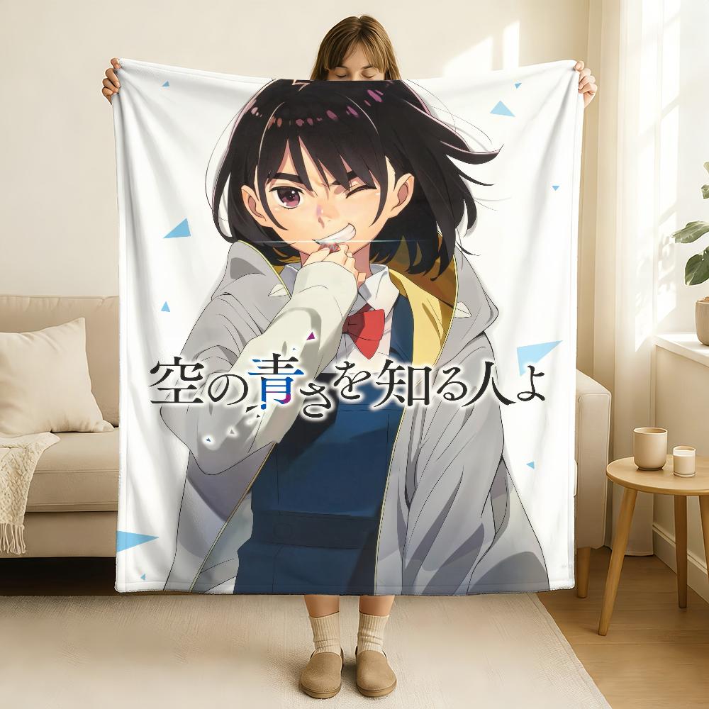 Anime Her Blue Sky Blanket Soft and Skin Friendly For Couch Bed Napping Bedspread All Seasons Comforter