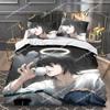 Death Note Bedding Set, Death Note Duvet Cover Set, Microfiber Quilt Cover with Pillowcases for Kids Teens Adults
