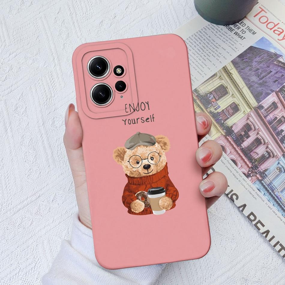 

For Xiaomi Redmi Note 12 12S 4G 5G Case Soft Liquid Silicone Camera Protection Anti Slip Phone Cover For Redmi Note 12 S Funda Redmi Note 12 4G