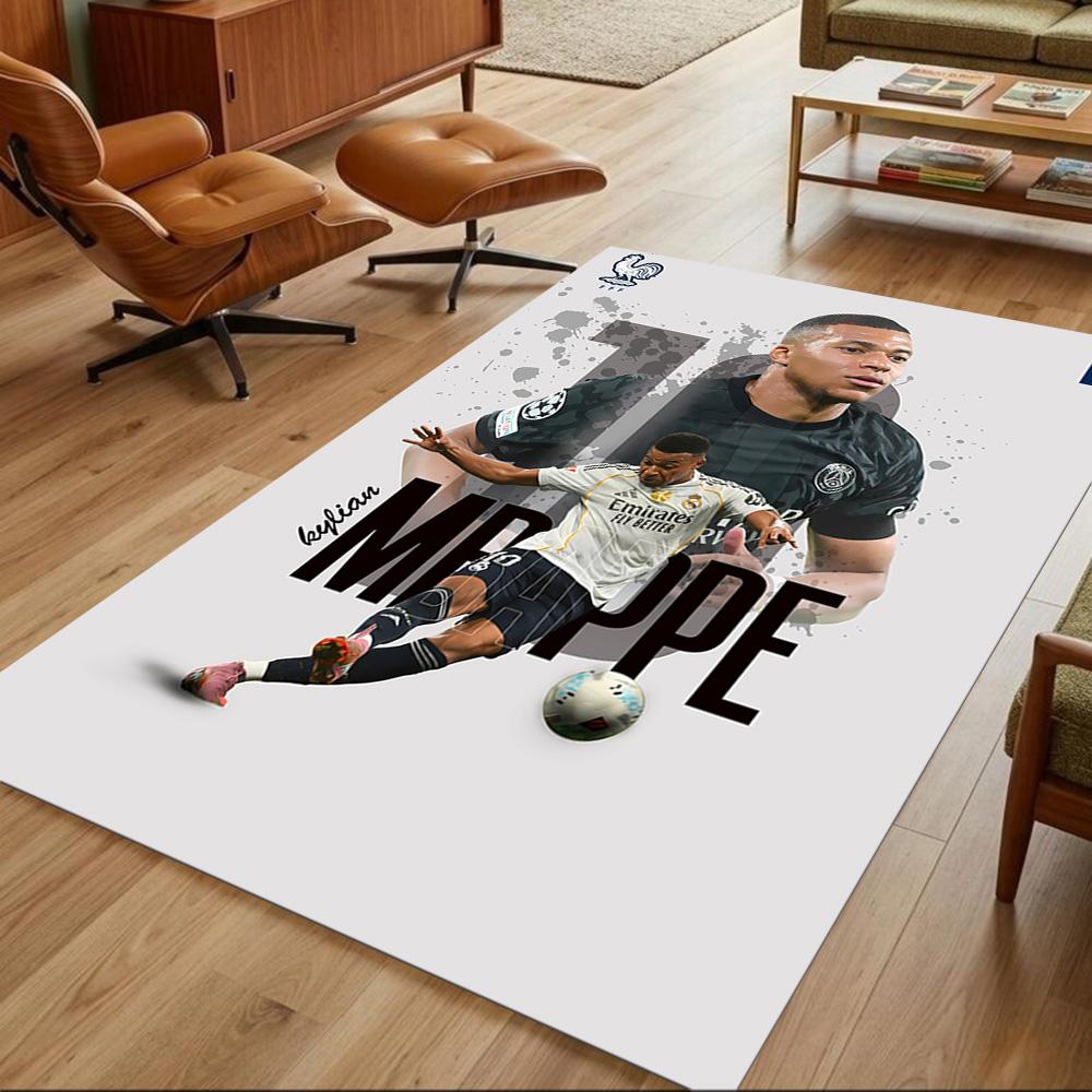 Mbappe's Soccer Journey Floor Mat Suitable for Living Rooms Balcony Decorate room Kitchen Anti-slip Rug Office home decor Spiritual Gift