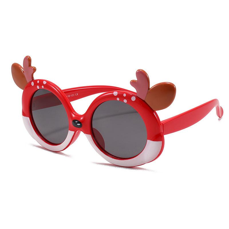 Trendy 2024 Children s Sunglasses Uv Protection Polarized Kids Eyeglasses Kk22056 Green-c8 красный