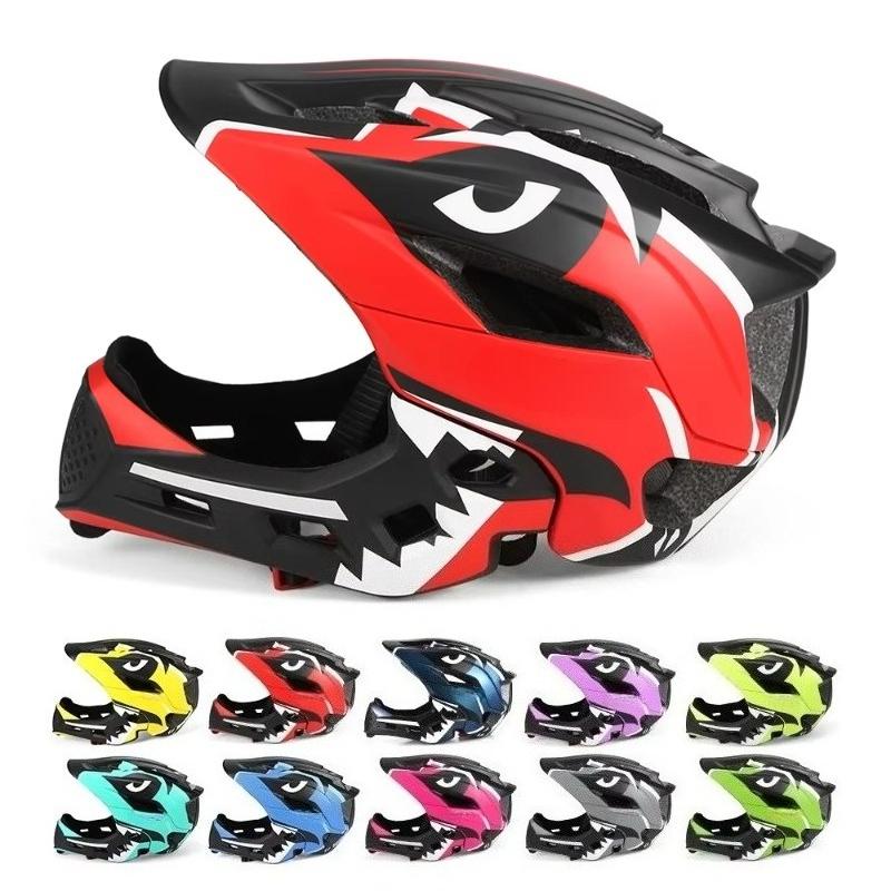 Kids Adjustable Full Face Helmet,Boys and Girls Safety Lightweight Youth Motorcycle Bike Scooter Skateboard Multi-Sport Helmet