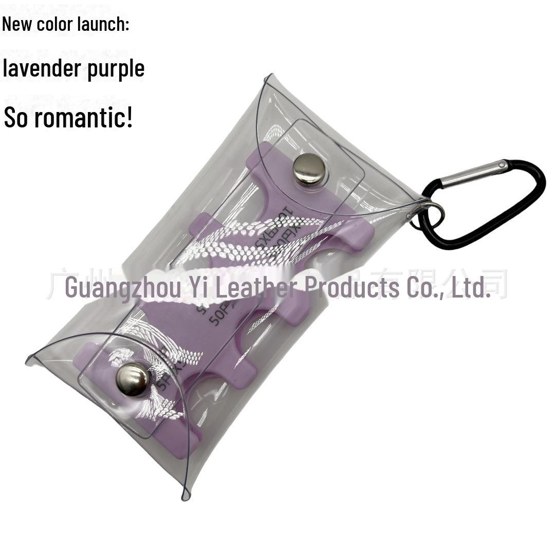 

Держатель для монет из ПВХ с зажимом для японских и корейских монет - прозрачная сумка для монет с пряжкой для альпинизма Mountaineering Buckle PVC фиолетовый