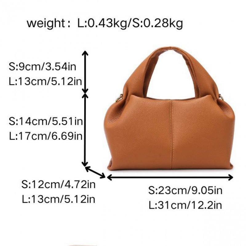 Cloud Shape Handbag Womens Medium Size PU Leather Tote Bag With Magnet Large Capacity Daily Use