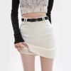 Suit-Style Skirt for Women, Popular Spring and Autumn Style, High-Waisted, Slim-Fit, Fashionable A-Line Skirt, Flattering and Hip-Hugging Short Skirt