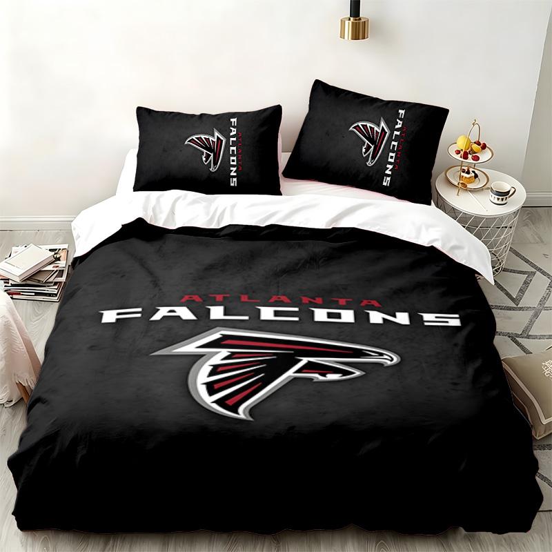 Atlanta Falcons 3pc Set Perfect for Bedroom Use Comfortable Bedding Set Includes a Duvet Cover and Two Pillowcases Ideal Birthday or Christmas Gift