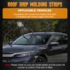 Pair Left Right Side Car Roof Trim Molding Strips Rubber Black for Honda Civic Sedan 2016 2017 2018    74306TBAA00