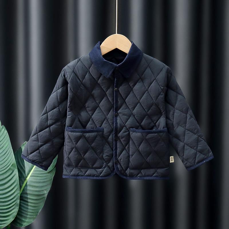 Korean Style Quilted Cotton Winter Jacket Set for Toddlers