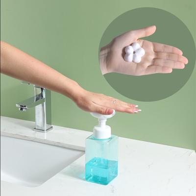 250ML Dávkovač mýdla Roztomilý květinový pumpovací láhev na tekuté mýdlo Květinový pěnící dávkovač na mýdlo Plastová koupelnová stlačovací láhev na mytí rukou