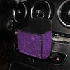Shiny Sparkling Rhinestone Glitter Organizer Leather Vehicle Interior Accessory  Vehicle Organizer