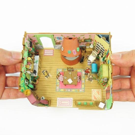 Sankei Miniature Art Kit Studio Ghibli Series The Borrower Arrietty House Scale Paper Craft Arrietty's 1/48 MK07-13