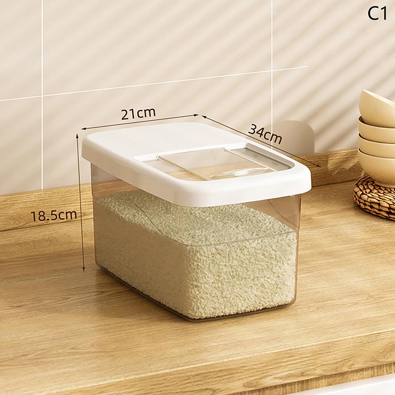 Creative Rice Bucket Tank Moisture-Proof Insect-Proof Sealed Rice Storage Box Cereal Grain Food Container Kitchen Accessories