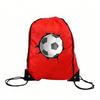 10PC Custom Text Pattern Soccer Drawstring Backpack Polyester Sports Bag Basketball Storage Oxford Fabric Sack
