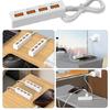 4 in 1 USB2.0 Splitter Cable for Charging USB Male to 4 USB2.0 Female Extender Cable Data Charging Split Adapter