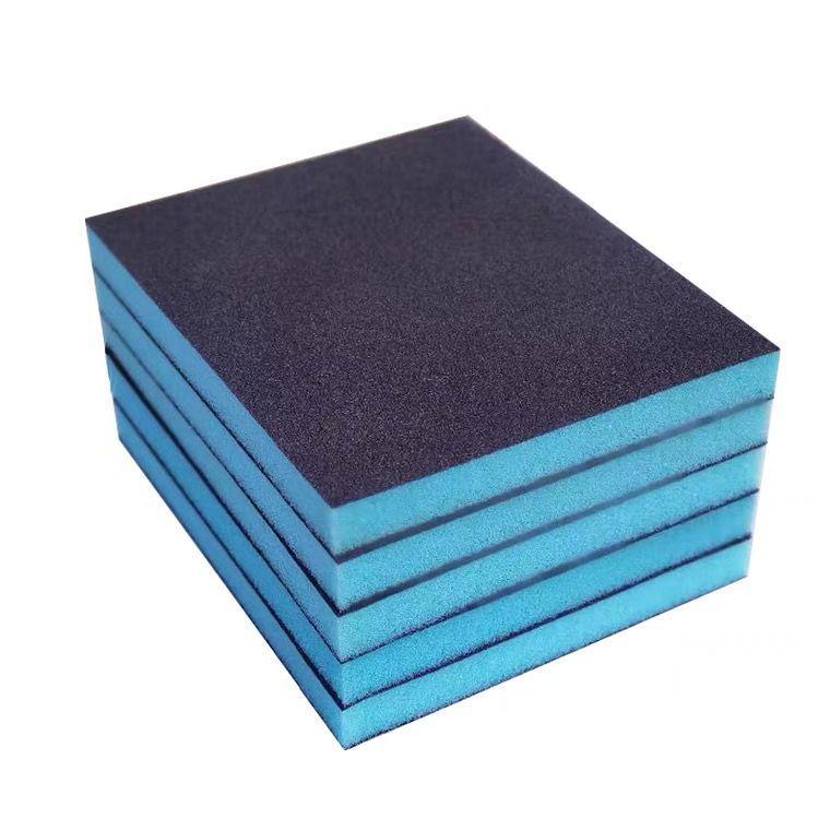 Blue Double-Sided Sponge Sandpaper for Woodworking and Car Bodywork