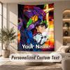 Tapestry Custom Name Text, Wall Hanging Tapestry Home Room DecorNeon Genesis Evangelion