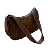 2023 Shoulder Bag PU Tote Bag Handbag for Girl Women Underarm Bag Fashion Solid Color Trendy Bag Versatile Armpit Bag