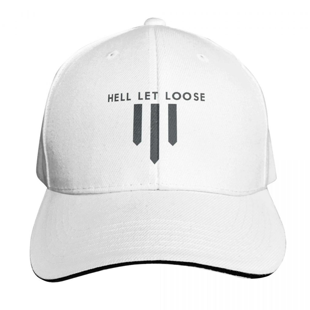 Hell Let Loose Baseball Cap Quick Dry Performance Cotton Twill Breathable Contrast Two Tone Brim