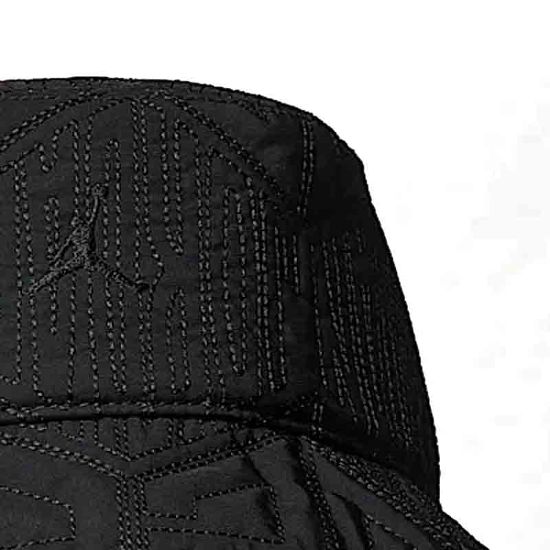 Nike Шляпа рыбака из нейлона с нашивным узором, мужская, черная, HJ3240-010