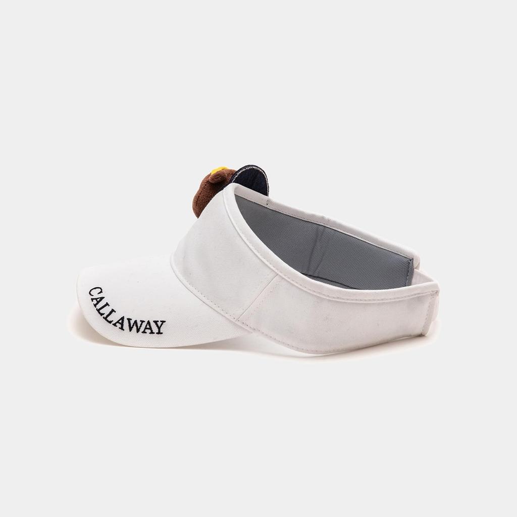 Callaway Sun Visor Adjustable Golf Hat C23291217 FR Women's (Bear Patch, Size) / / 1030_White