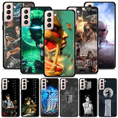 Silicone Case For Samsung Galaxy S22 S21 S20 Ultra Fe S10 S9 S8 Plus 4g 5g S10e S7 Edge Cover Attack On Titan Eren