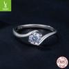 50 Points Moissanite Ring Romantic Wedding Ring, Classic Sparkling 925 Sterling Silver Ring Jewelry Msr040