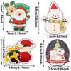 50Pcs/Set Christmas Lollipop Paper Cards Cartoon Santa Claus Penguin Snowman Kids Candy Gifts Package Wrapping New Year Party