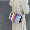 2025 new trend fashion niche contrasting color design shoulder bag color camera bag chain messenger bag small square bag