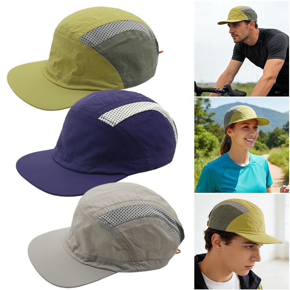 Summer Flat-Brimmed Baseball Cap Quick-Dry Ultralight Duckbill Hat Foldable Breathable Soft Brim Sun Hat