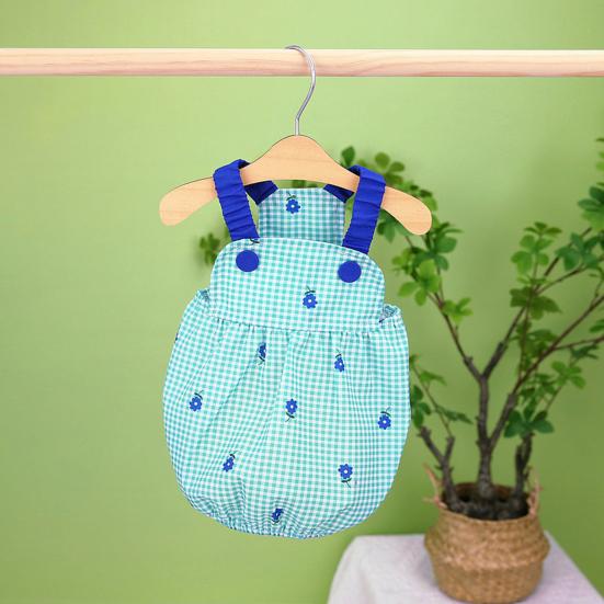 Pet Dress Suspender Type Classic Plaid Fashion Print Soft Texture Skin-touch Dress Up Comfortable Puppy Clothes Princess Dress Daily Life Wearing