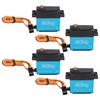 4Pcs 30kg RC Metal Gear Digital Servo with 25T Metal Servo Arm for 1 10 Remote Control Car Plane