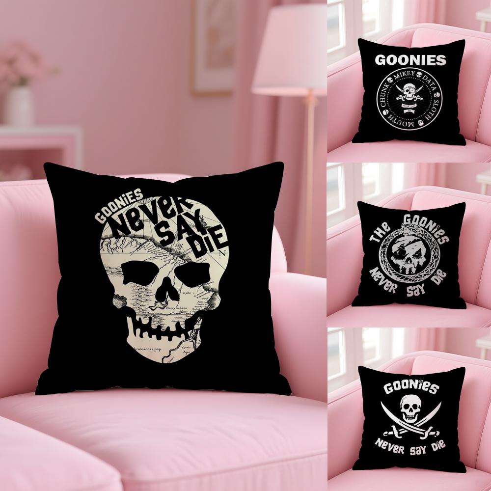 Movie G-Goonies Cushion Cover Soft Short Plush Double-Sided Printing Home Decor Machine Washable Pillow Case Gift