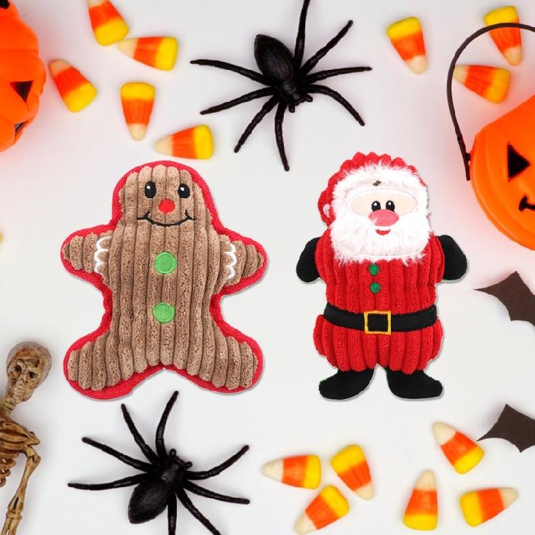 Dog Training Toy Squeak Christmas Gift for Medium Dogs Soft Plush Chew Toys