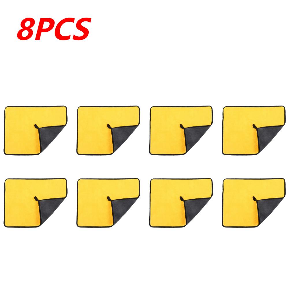 5/10PCS Microfiber Cloth Car Wash Microfiber Towel Thick Car Cleaning Cloths 30/60CM Automotive Drying Towel Auto Detailing Tool