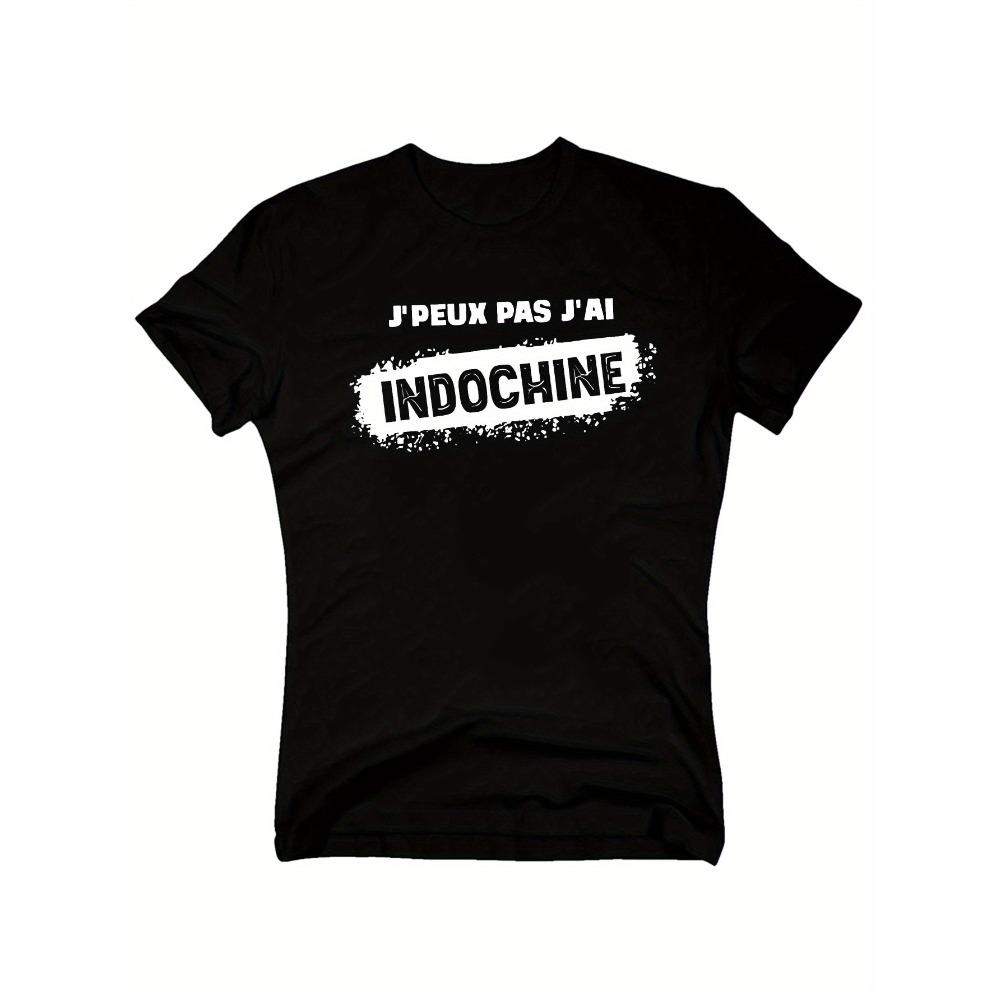 

European sizes I Can T, I Have Indochine Men S Short Sleeve Summer T-Shirt 4XL чорний