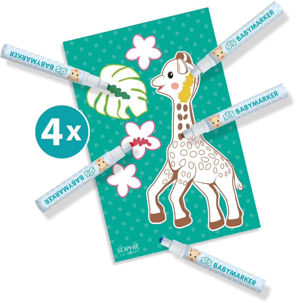Coloriage et peinture - SES CREATIVE - Hobby 1 - 4 - Sophie la girafe - Activité créative et éducative - Idée cadeau - Dès 1 an