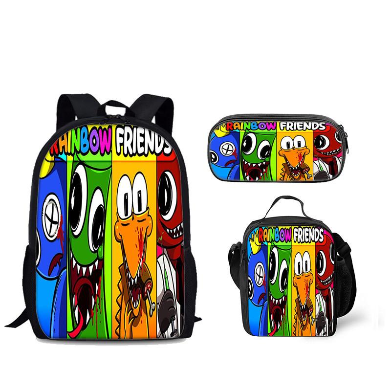 Regenbogen Freunde Rucksack Mit Kühlakku Brotdose Und Federmäppchen Für Den Täglichen Gebrauch
