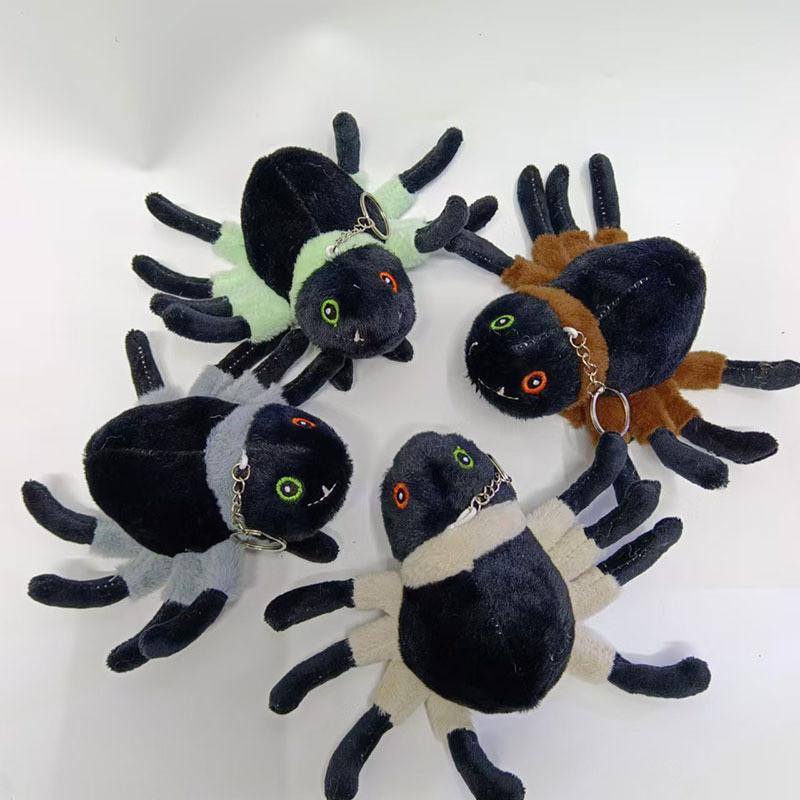Spider Adorable Cartoon Plush Keychain Soft Toy For Bags And Decor Halloween
