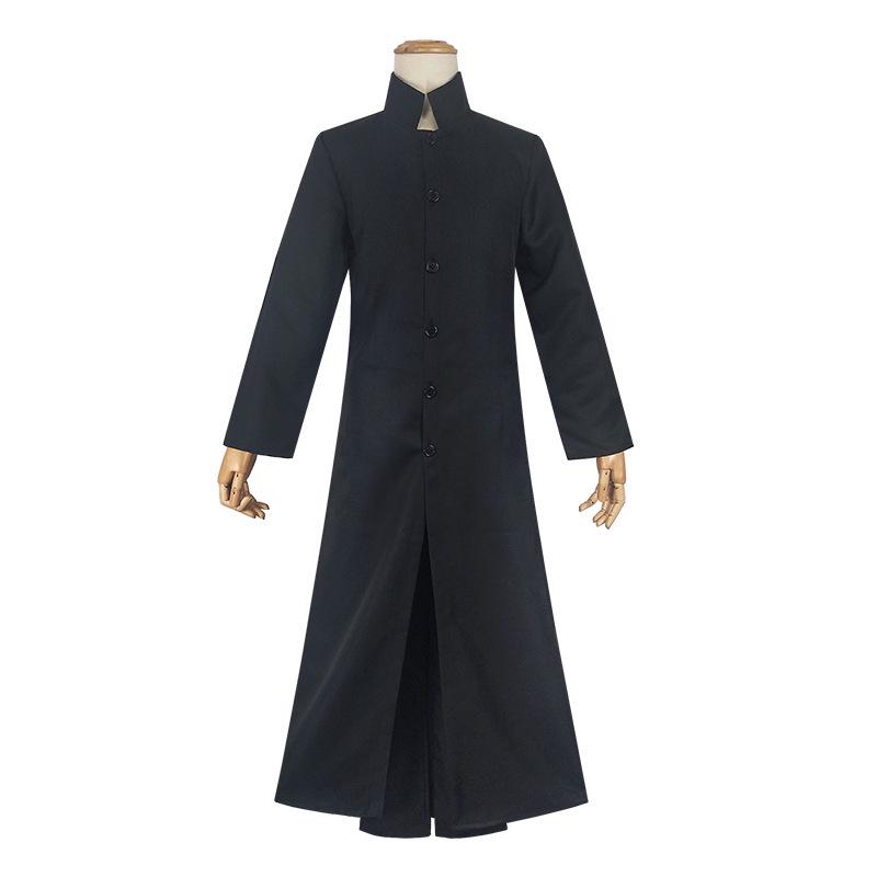 Neo Matrix Cosplay Trench Coat - Halloween & Stage Performance Costume Small