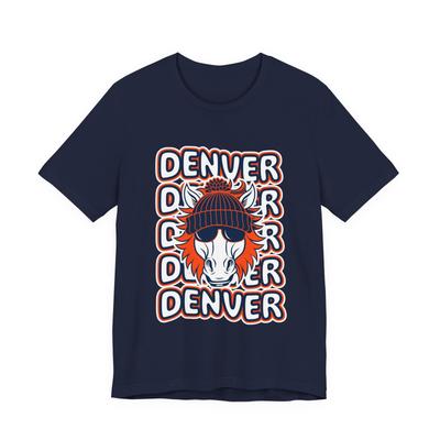Denver Football T-Shirt Retro Bronco Mascot Graphic Tee