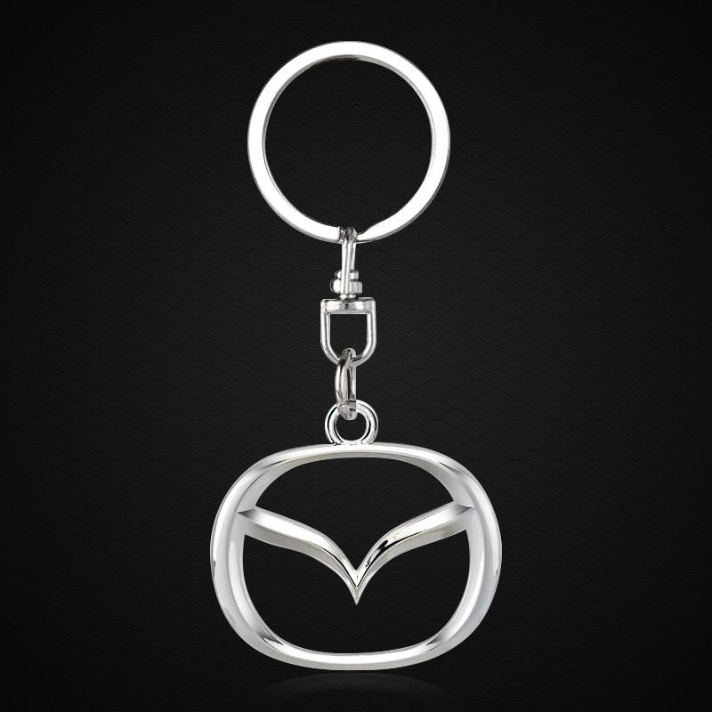 1 dona 3D Metall Avtomobil Nishoni Kalit Halqasi Sink Qotishmasidan Kalit Halqalar Mazda 6 3 CX5 5 2 323 CX7 Demio Atenza Axela MX30 CX30 CX3 CX9 RX8 RX7 uchun Avto Aksessuarlar