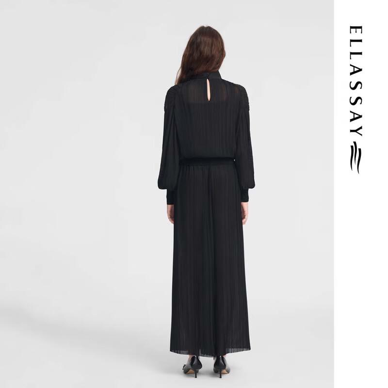 ELLASSAY Flowy Chiffon Wide-Leg Skirt Pants