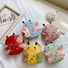 Cute Cartoon Bee Mini Shoulder Bag Durable Pu Toddler Coin Purse