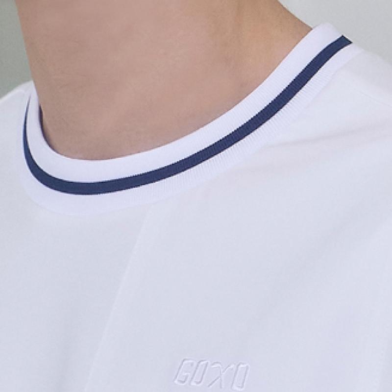 Goxo Stretch Pullover Mesh Pocket White