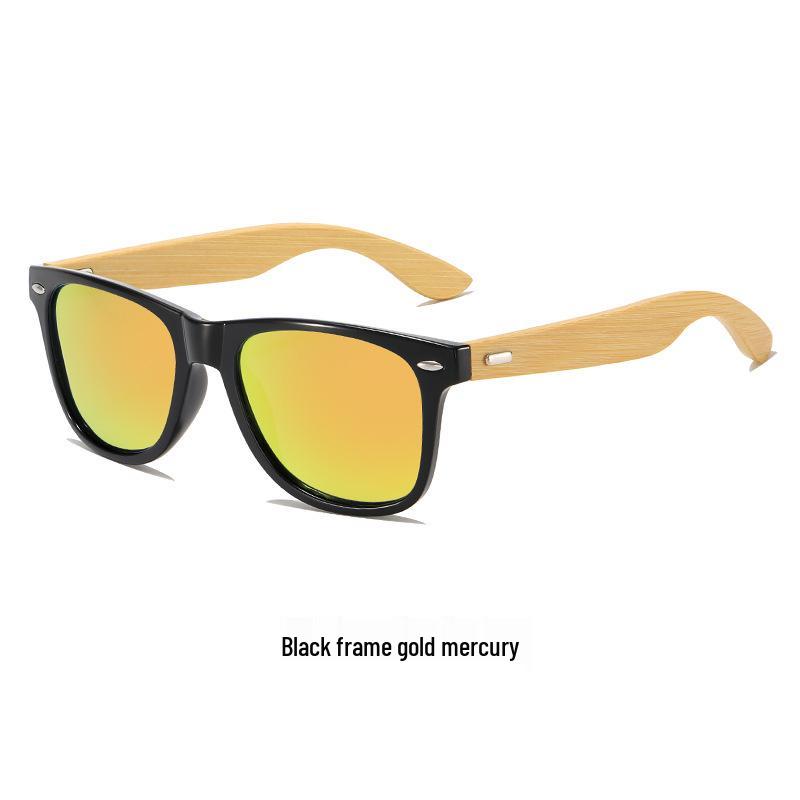 

Eco-Friendly Retro Photochromic Sunglasses with Handmade Bamboo Legs for Men & Women PC Lens