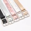 Women's Belt, Plastic Colorful Transparent Air Eye Belt, Korean-style Round Buckle, Versatile Student Jeans, Dress and Dress Decoration Belt
