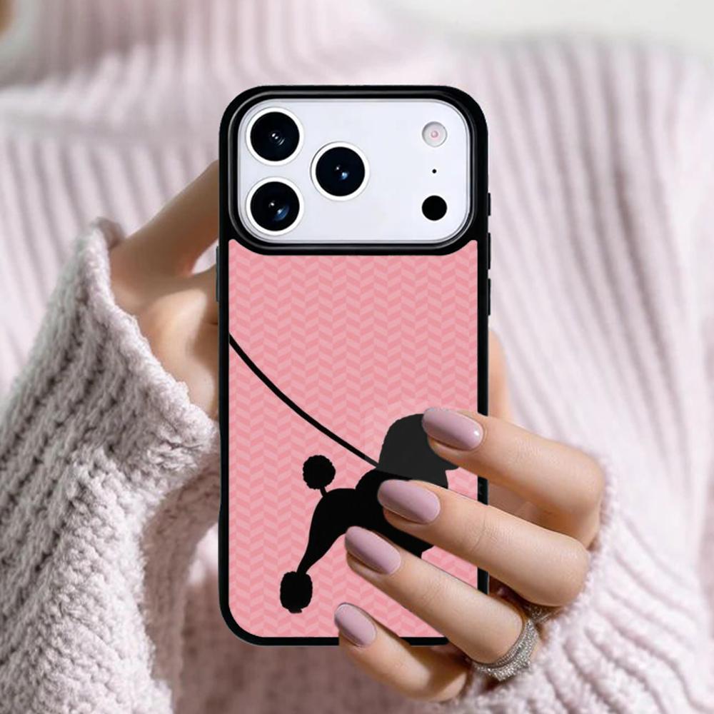 Cartoon Poodles Pattern Phone Case For Apple iPhone 17 Air 16E 15 14 Plus 13 12 11 Pro Max Mini Funda Cover